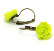 Oorbel Cabochon bloem