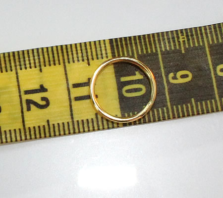 50x Open Ring Brons 14 x 1.5 mm