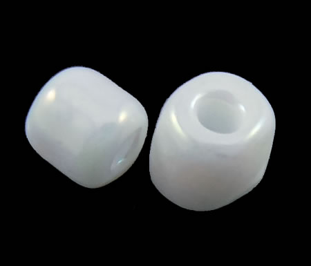 20 gram Rocailles Wit Regenboog