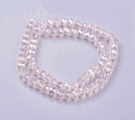 Snoertje 100 stuks Facet Roze AB 