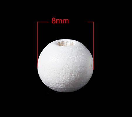 Houten Kraaltjes Wit