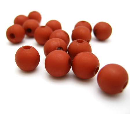 100 stuks mat frosted Bruin Rood