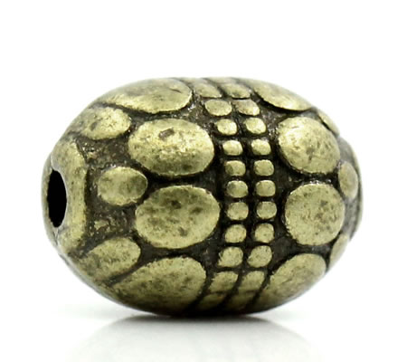 5x Bronzen Kraal 8 mm