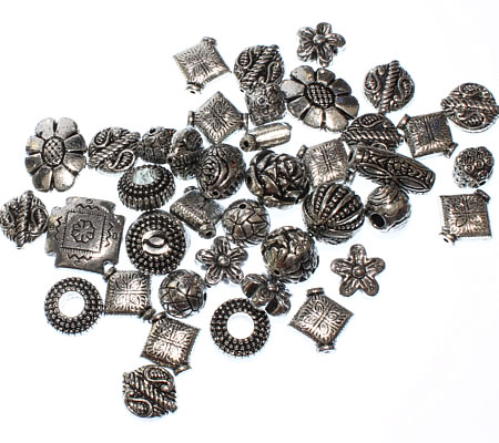 50 Gram Mix (30/35 Stuks) Tibetstyle Kralen