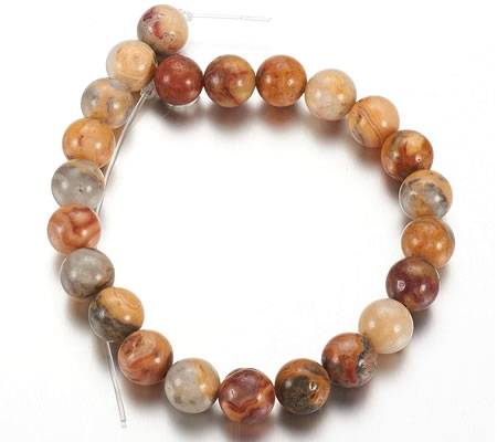 1x Snoertje Agaat Bruin (24 stuks) 8mm Glans