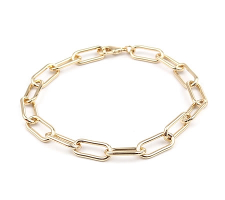 1x Armbandje Goldplated 22 cm