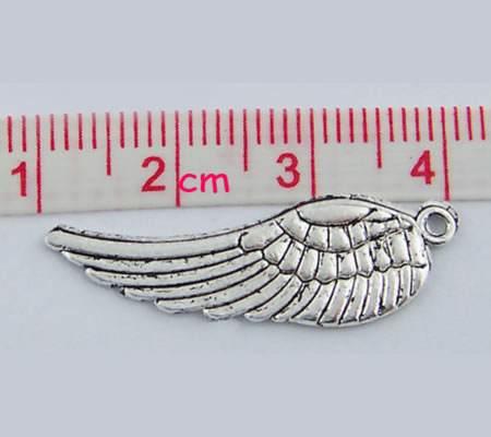 1x Engel Vleugel Bedeltje 30 x 10 mm