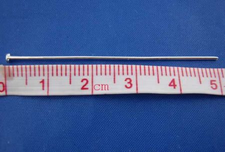 250x nietstiften lichtzilver 50 mm