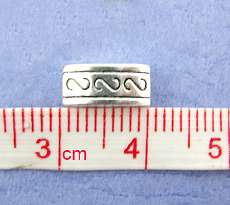 1x verdelertje 2-gaats Antiek Zilver