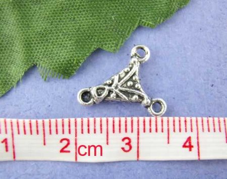 1x Connector Donker Zilver 1-2