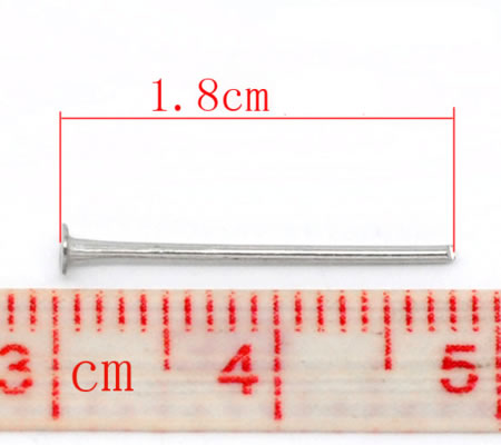 400x Nietstiften Donker Zilver 18 mm