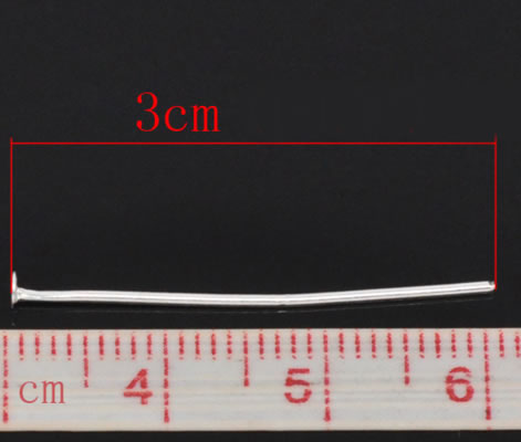 450x nietstiften lichtzilver 30 mm