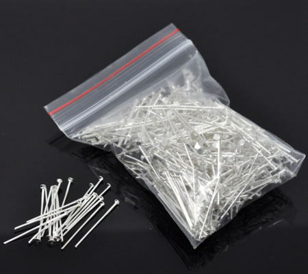 450x nietstiften lichtzilver 30 mm