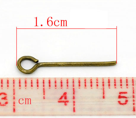 900x kettelstiften Brons 16 mm