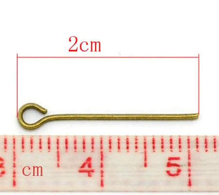 700x Kettelstiften Brons 20 mm