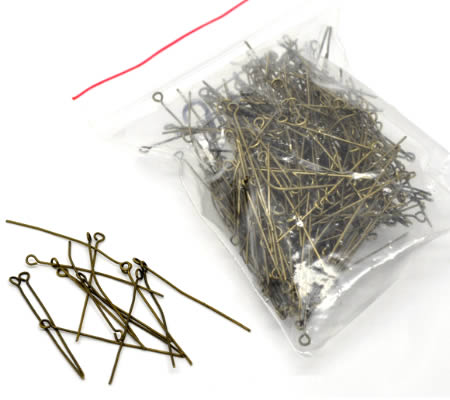 100x Kettelstiften Brons 42 mm