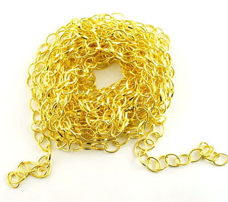 4 meter Goudkleurige ketting