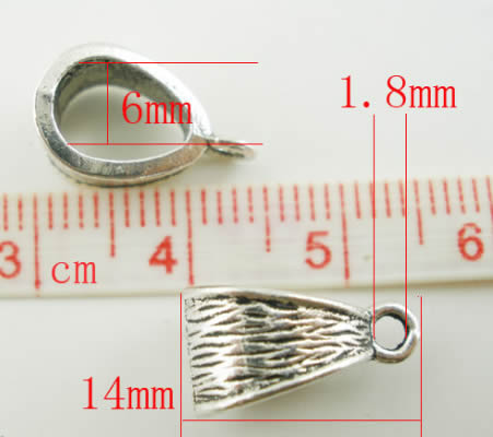 1x Bedelhanger (bail)  Donker Zilver