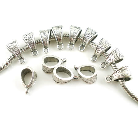 1x Bedelhanger (bail)  Donker Zilver