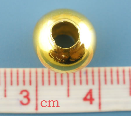 10x metaal rond Goudkleurig