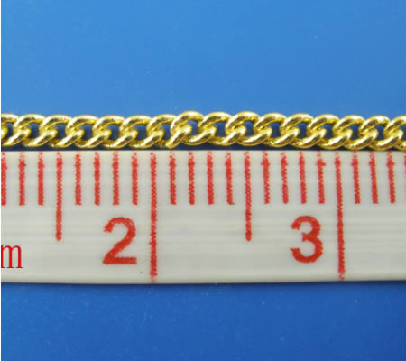 5 meter Goudkleurige gesoldeerde ketting