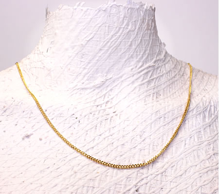 5 meter Goudkleurige gesoldeerde ketting