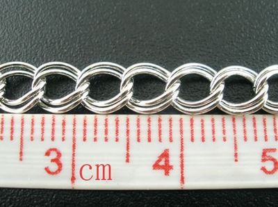 4 meter donker zilveren ketting