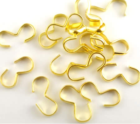 10x Koordklem Goudkleurig W-Connector