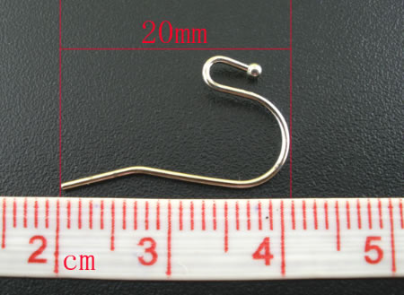 10 paar oorbelhaakjes Donker zilver