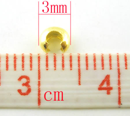20 Afdekkralen voor knijpkraaltjes Goud