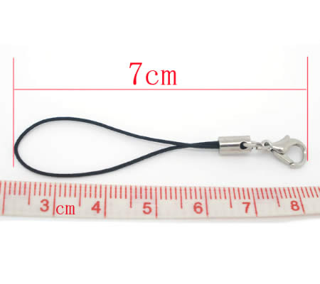 Telefoonkoordje Zwart