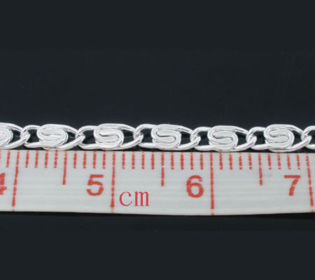 5 meter Ketting Lichtzilver Gesoldeerd