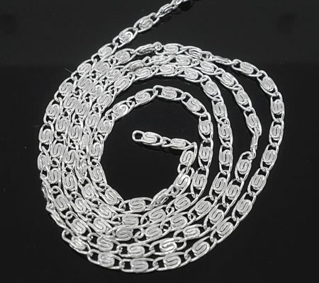 5 meter Ketting Lichtzilver Gesoldeerd