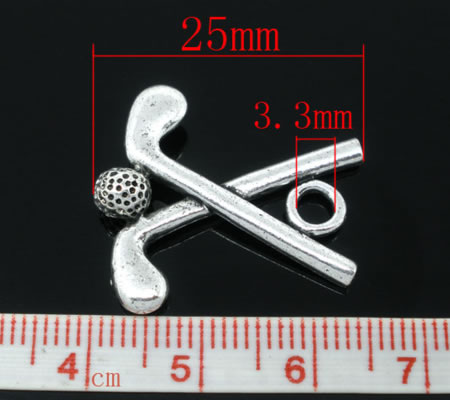 1x Bedel Golfsticks Donker Zilver