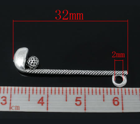 1x Bedel Golfstick Donker Zilver