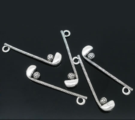 1x Bedel Golfstick Donker Zilver