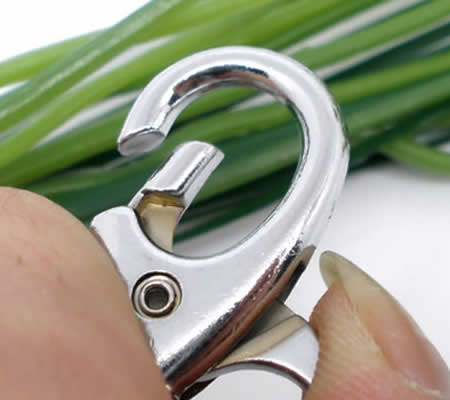 Splitring - Sleutelhanger Donker Zilver