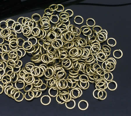 50x Open ring 6 mm Brons