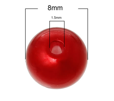 100 stuks Acryl Parelmix 8 mm