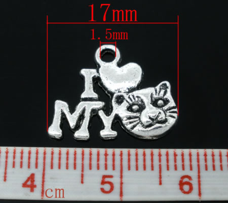 1x Bedel Kat "I Love My Cat"