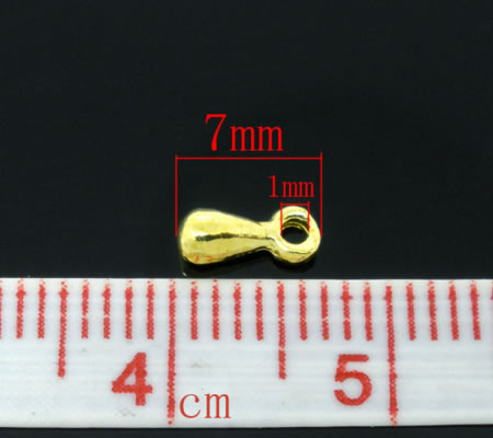 10 x pegelvormig ketting sluiter goud