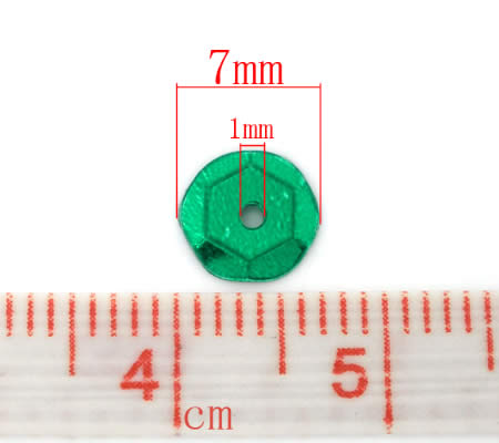 250 stuks Pailletten groen