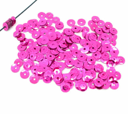 250 stuks Pailletten fuchsia