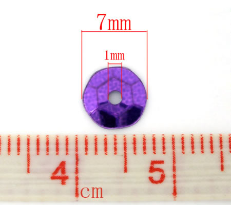 250 stuks Pailletten Paars