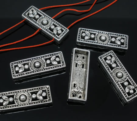 1x Verdelertje 5-gaats Antiek Zilver