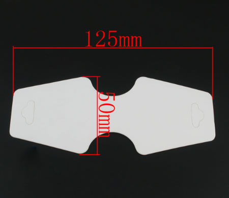 10 x kettingkaartjes wit