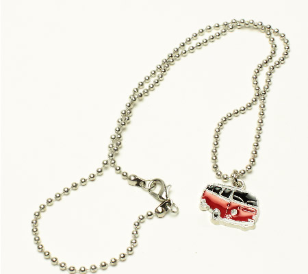 1x Bedeltje Auto Blauw VW Busje