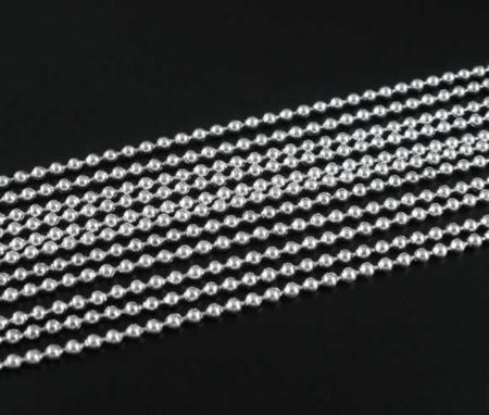 Ballchain licht zilver 2.0 mm