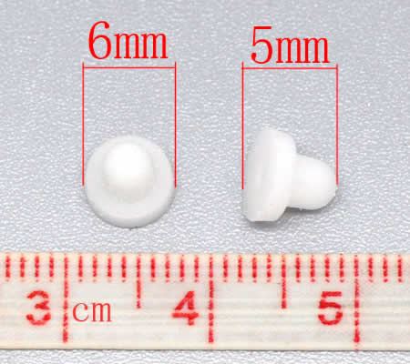 20 stuks witte rubberen stoppertjes