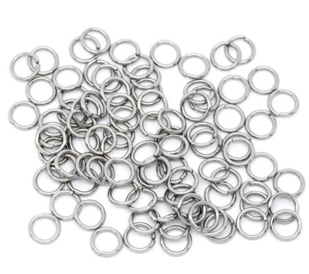 20x roestvrijstalen (304) open ring 7 mm